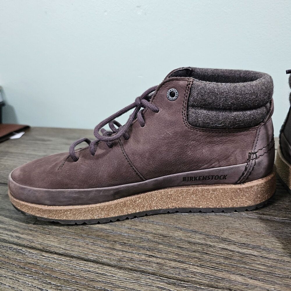 Birkenstock Honnef High Leather‎ Boots Oiled Nubuck, Roast Brown, M7/W9 EU40 - Picture 4 of 9